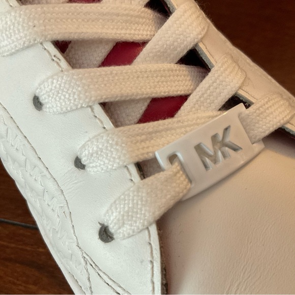 Michael Kors Colby Sneaker Size 10 Red and White - Picture 10 of 13